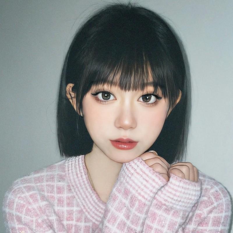 

Синтетический парик в стиле панк женский короткий черный с воздушной челкой высокотемпературный шелк синтетическое волокно прямые волосы полное покрытие головы