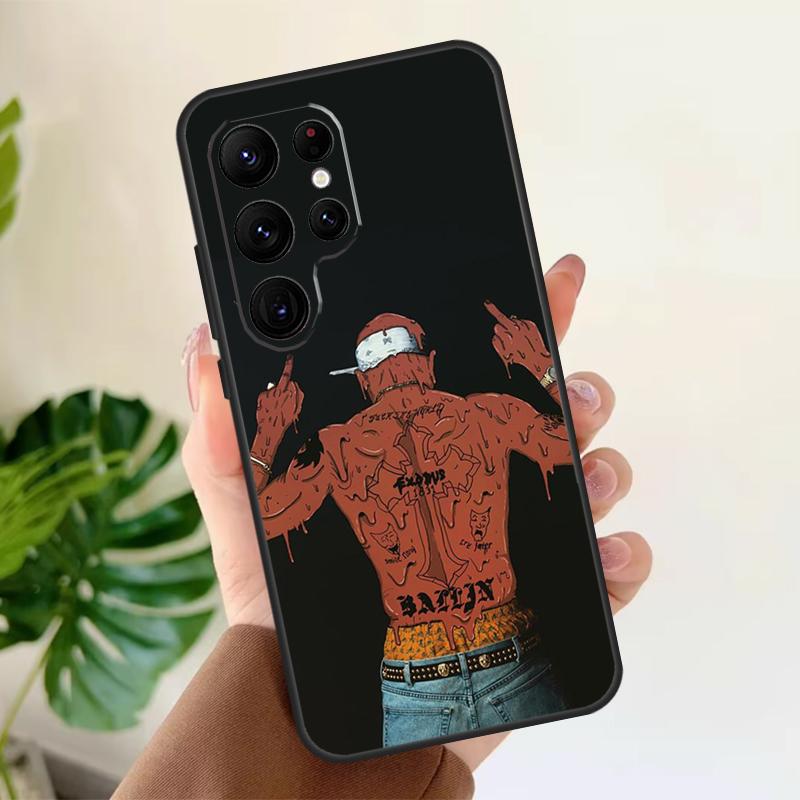 Rapper T-Tupac Shakur Soft Case For Samsung Galaxy S25 S24 S23 S22 S21 Ultra S9 S10 Plus S23 FE S24 FE Phone Cover