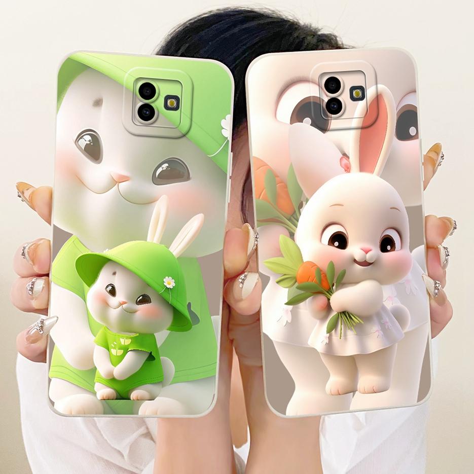 For Samsung Galaxy J6 Plus 2018 Case SM-J610F Cute Rabbit Cartoon Cover Soft TPU Phone Case For Samsung J6+ J6 2018 J600F Fundas
