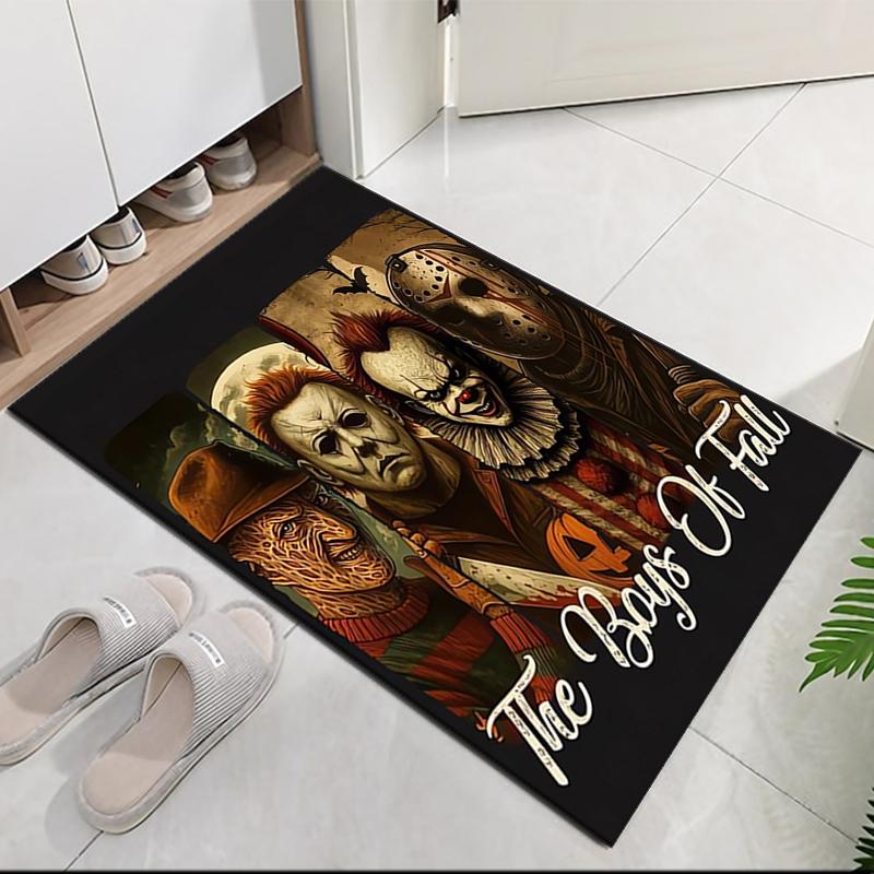 Halloween Horror Printed Carpet, for Office Chair Living Room Bedroom Kitchen Room Decor Gifts.