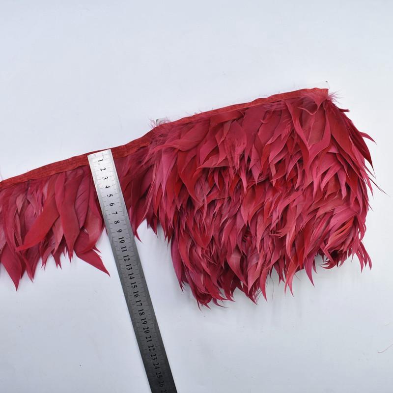 1Meters Dark Green Shred Goose Feathers Trims Geese White Pheasant Feathers for Crafts Fringe Ribbon Wedding Feathers Decoration