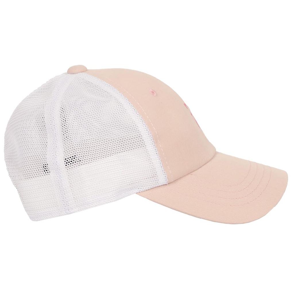 Mozu Mesh Cap for Boys and Scandinavian Brand Logo Baseball One Size Fits All Kids' Cap, Kids' Girls, Cap, Snapback, 141-0063, Pink,