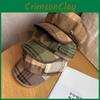 College Style Retro Octagonal Hat Breathable Beret Newsboy Cap For Office Wear
