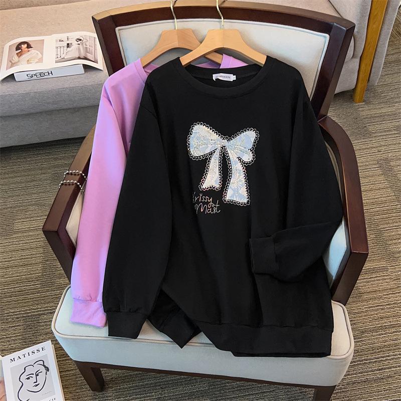 

Plus Size Loose Autumn Hoodie (Bust 150/160, 200-350 Jin) 7XL чорний