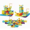 QWZ 81 PCS Electric Gears 3D Model Building Kits Plastic Brick Blocks Educational Toys For Kids Children Gifts