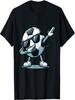 Dabbing Soccer Ball Shirt Funny Boys Unisex Wounisex Sports Player T-Shirt