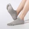 Five-finger Socks, Men's Short Breathable Socks, Spring and Summer Five-toe Socks, Cotton Socks with Separate Toes, Colored Cotton Socks