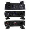12-24V Car Dual USB Cigarette Lighter Socket 3.1A Boat Car Motorbike Tractor Charger Adapter Digital Voltmeter Universal