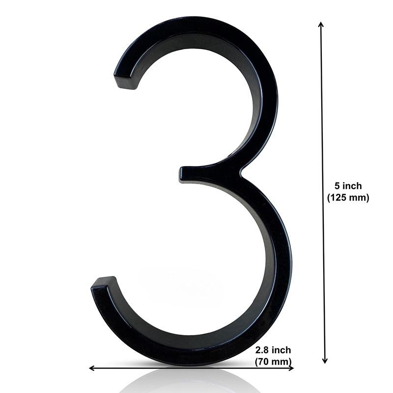 3D House Numbers Outdoor House Numbers Modern Heavy Duty House Numbers For Outside Home Front Door Rust-proof Simple For Mailbox