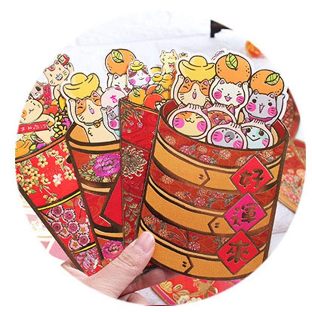 Supplies Baby's Birthday For New Year's Day Good Luck Lucky Red Pocket Red Envelope Purse Gift Bag