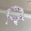 Colorful Crystal Beaded Fishtail Bracelet: Sweet, Fairy-Inspired Gift for Best Friend or Girlfriend - Perfect for May Day Outings