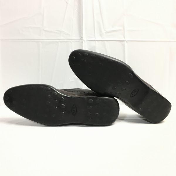 TOD'S Größe 9 (27,5 cm) Braun Hergestellt in Italien Slipper Vamp Business Schuhe Herren(GEBRAUCHT)