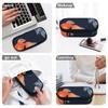 Pencil Pouch Simple Design Durable 300D Polyester Zipper Closure with Mesh Pocket Removable Divider and Pen Slots for Students