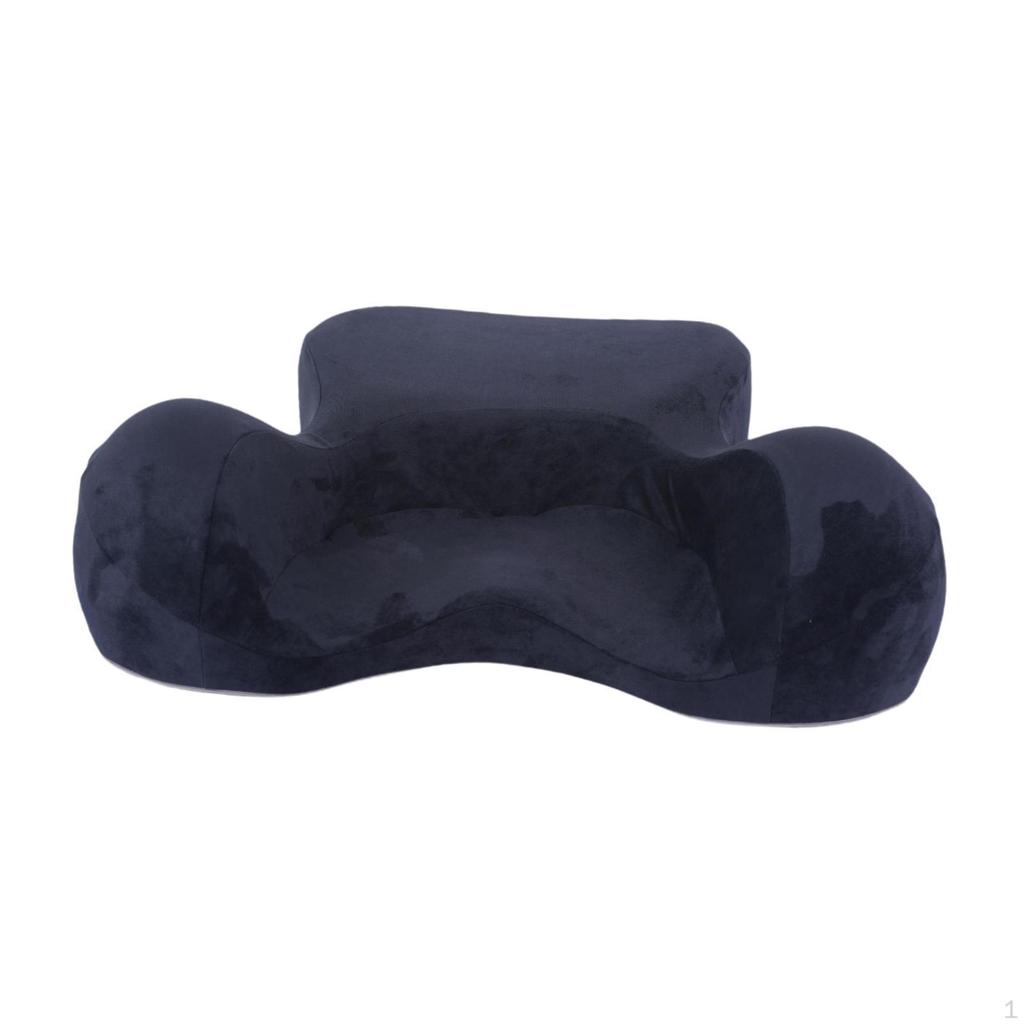 Ergonomisches Meditationskissen mit rutschfester Unterseite Abnehmbarer Samtbezug Atmungsaktiver Memory-Schaum