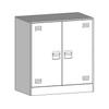 Sideboard White 67x39x73 cm Steel