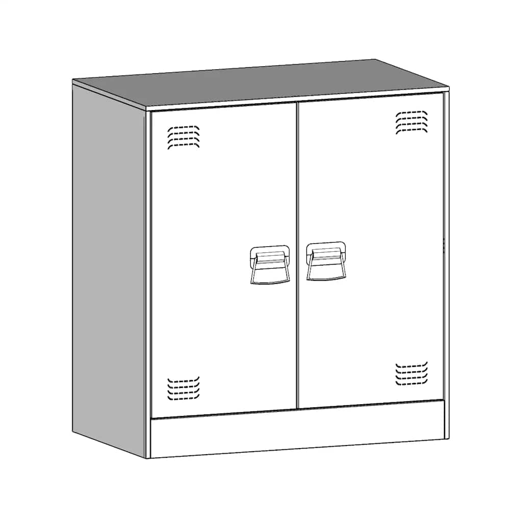 Sideboard White 67x39x73 cm Steel