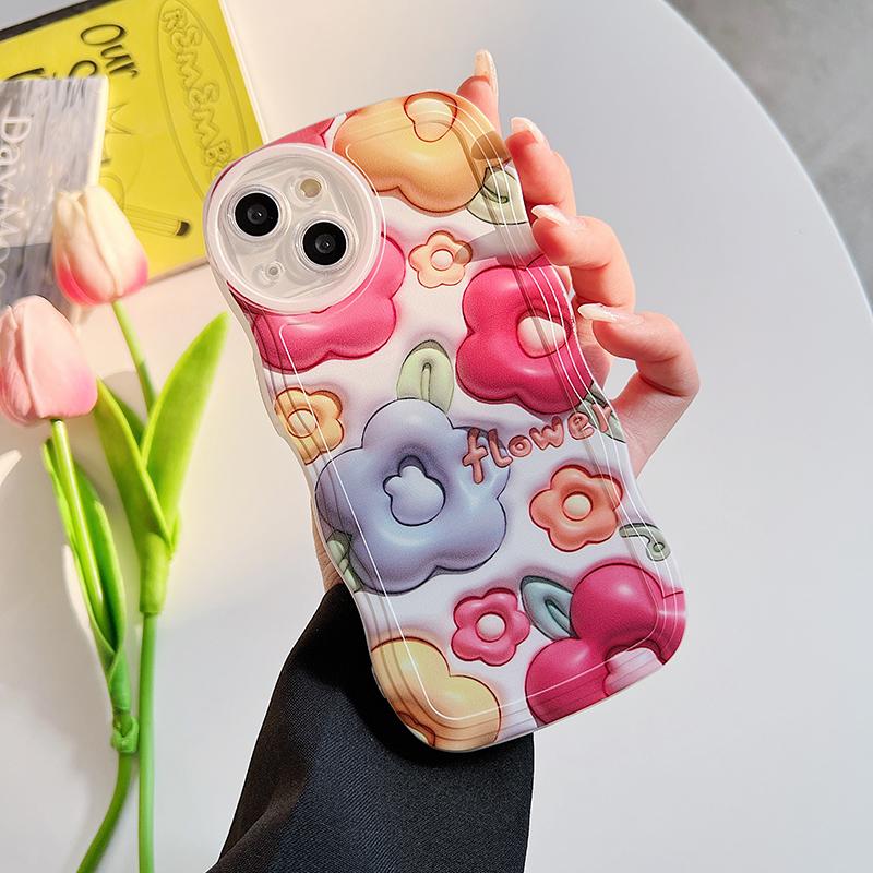 

Мягкий чехол с цветочным рисунком для Samsung A54 A53 A52 A33 S23 Ultra iPhone 15 Realme C55 C53 C35 Reno 10 8T Redmi Note 12 Pro Note 11 Vivo Y27, чехол-бампер Realme C55