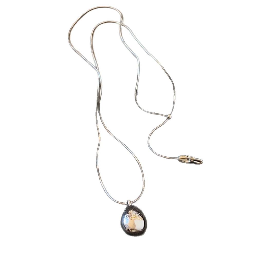 Korean Water Drop Pendant Necklace - Elegant Clavicle Chain Design for Women