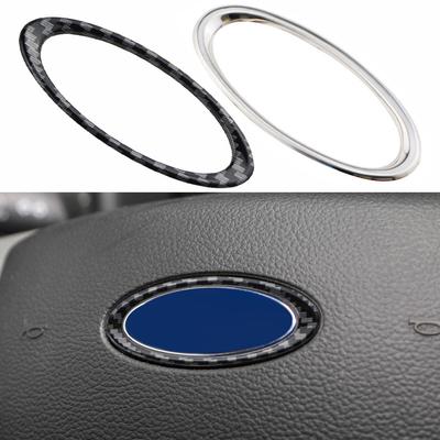 For Ford Everest 2015 - 2026 Ranger 2015 - 2026 Steering Wheel Panel Logo Ring Circle Trim Decoration Sticker Cover Accessories