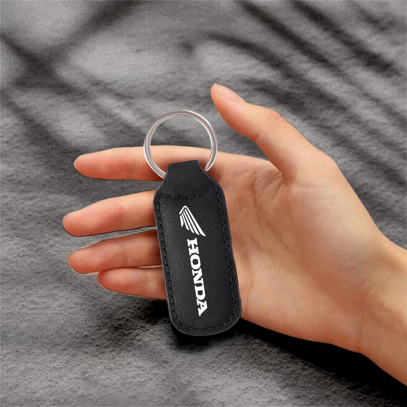 Leather Motorcycle Keychain Keyring Key Chain Pendant For Honda CBR CB400 CB650 FCBF CBR250RR CRF SH300 NC750 CB500X Accessories LK6