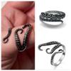 Meier Men's Octopus Ring - Adjustable Open Design, Trendy & Punk-inspired Squid Ring