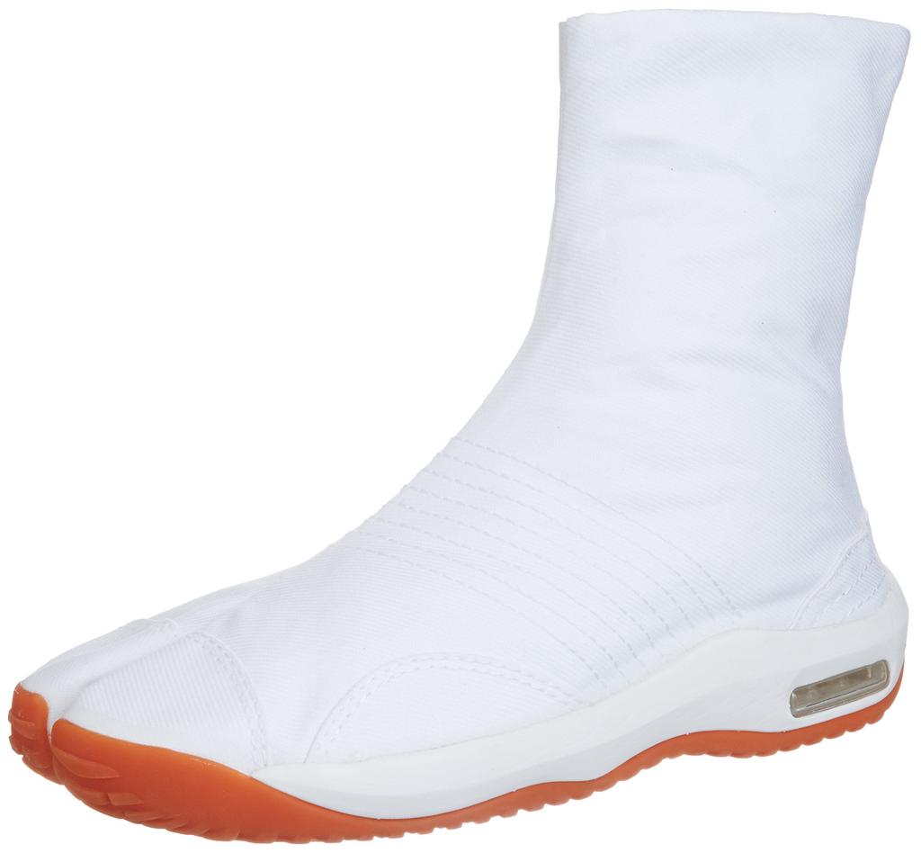 Margo Tabi Socks, Festival Style, Air Cushion, Air Jog, 6-Piece Set, White, Size 31