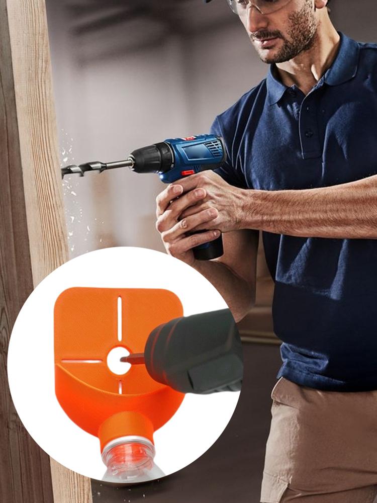 Electric Drill Dust Cover Bottle & Lid Reusable Ash Bottle Accessory Impact Hammer Dust Collector for Home Drilling Woodworking