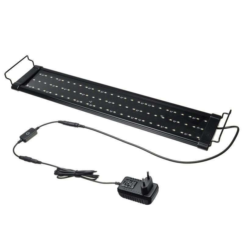 Super Slim LEDs Aquarium Lighting Aquatic Plant Light Extensible Waterproof Clip On Lamp for 40-130CM Fish 30/40/60/90cm 18/23/30W