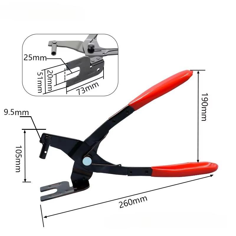 2pcs Car Exhaust Hanger Removal Puller Exhaust Pipe Gasket Removal Plier Car Fuel Line Disconnect Pliers Auto Repair Tools