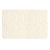 Absorbent Bathroom Rug Soft Bath Mat with Anti-Slip Bottom Plush Wavy Texture Rug