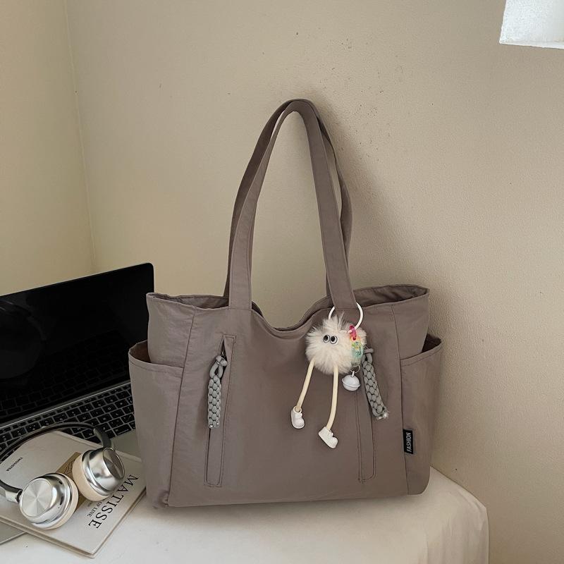 2025 Autumn New Shoulder Bag Canvas Bag Women's Large Capacity Shoulder Bag Student Fashion Tote Bag Handbag Bag