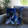 Game F-F-Final Fantasy 7 Double-Sided Printed Pillow Cover Short Plush Suitable Living Rooms Bedrooms Sofas Throw Cushion Cover