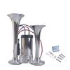 Dual electric air horn kit with compressor, 12V 24V 600DB super loud dual horn speakers for vehicle, car, truck, and boat