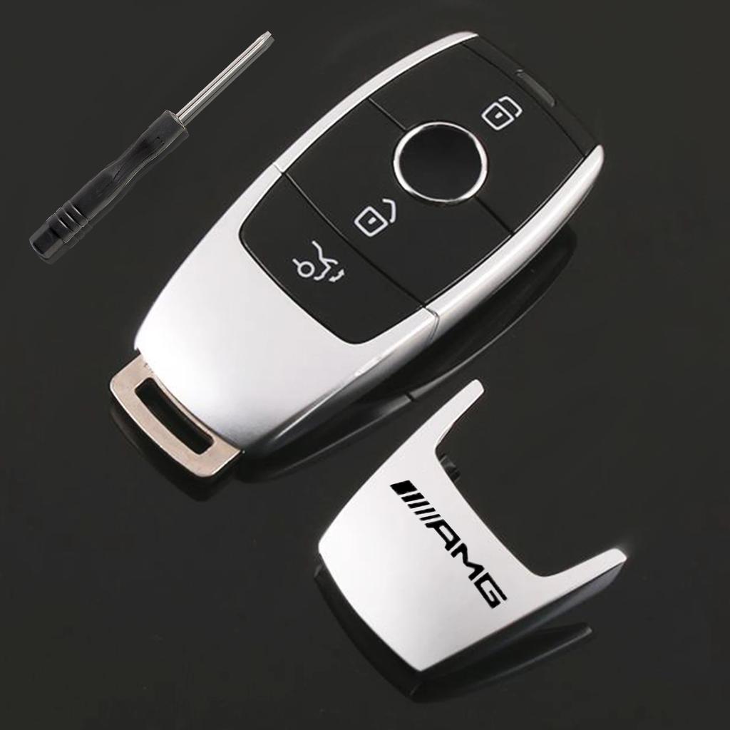 Car Key Remote Back Cover Refit Flip Key Shell Case Accessories For Mercedes Benz AMG A B C Class E GLA CLA GLB GLE E320L GLE350