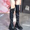 Fashion Women's Shoes 2025 Fashion Over-the-Knee Women's Boots New Belt Buckle Modern Boots Women Hot Sale Round Toe Shoes Femalzapatose