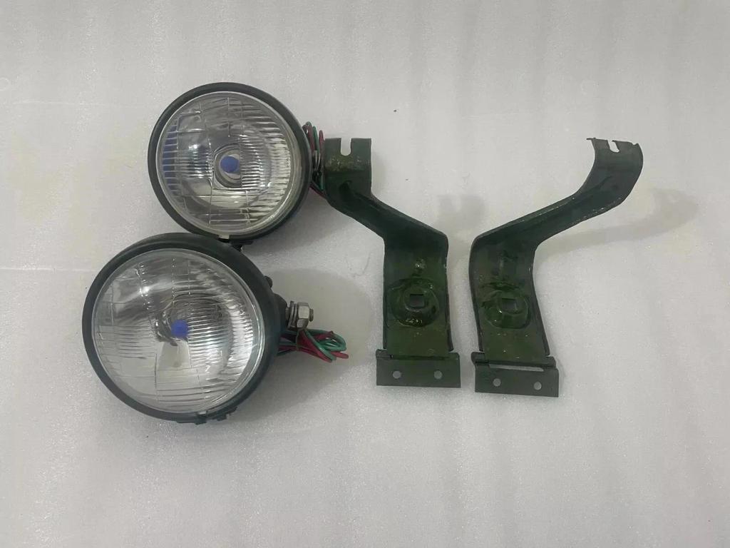 Headlight Light with Bracket Pair Left & Right fits willys jeep MB ford GPW "F"