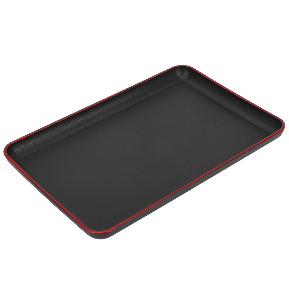 Japanese Rectangular Serving Tray, Durable BPA-Free Plastic for Restaurant & Hotel Use, Lightweight Easy-Clean Tray