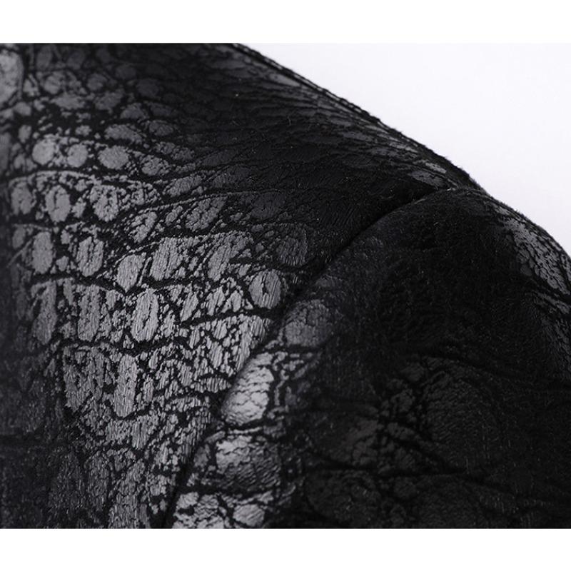 Leather Jacket Men's Autumn and Winter New Men's Soft Leather Suit Collar Jacket Jacket Men's Two-button Casual Leather Suit