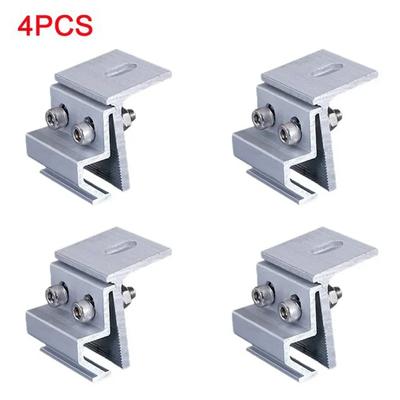 4 stücke Solar Panel Halterung Dach Montage Befestigung Clamp Aluminium Legierung Photovoltaik Panel Befestigung Clips Solar System Zubehör