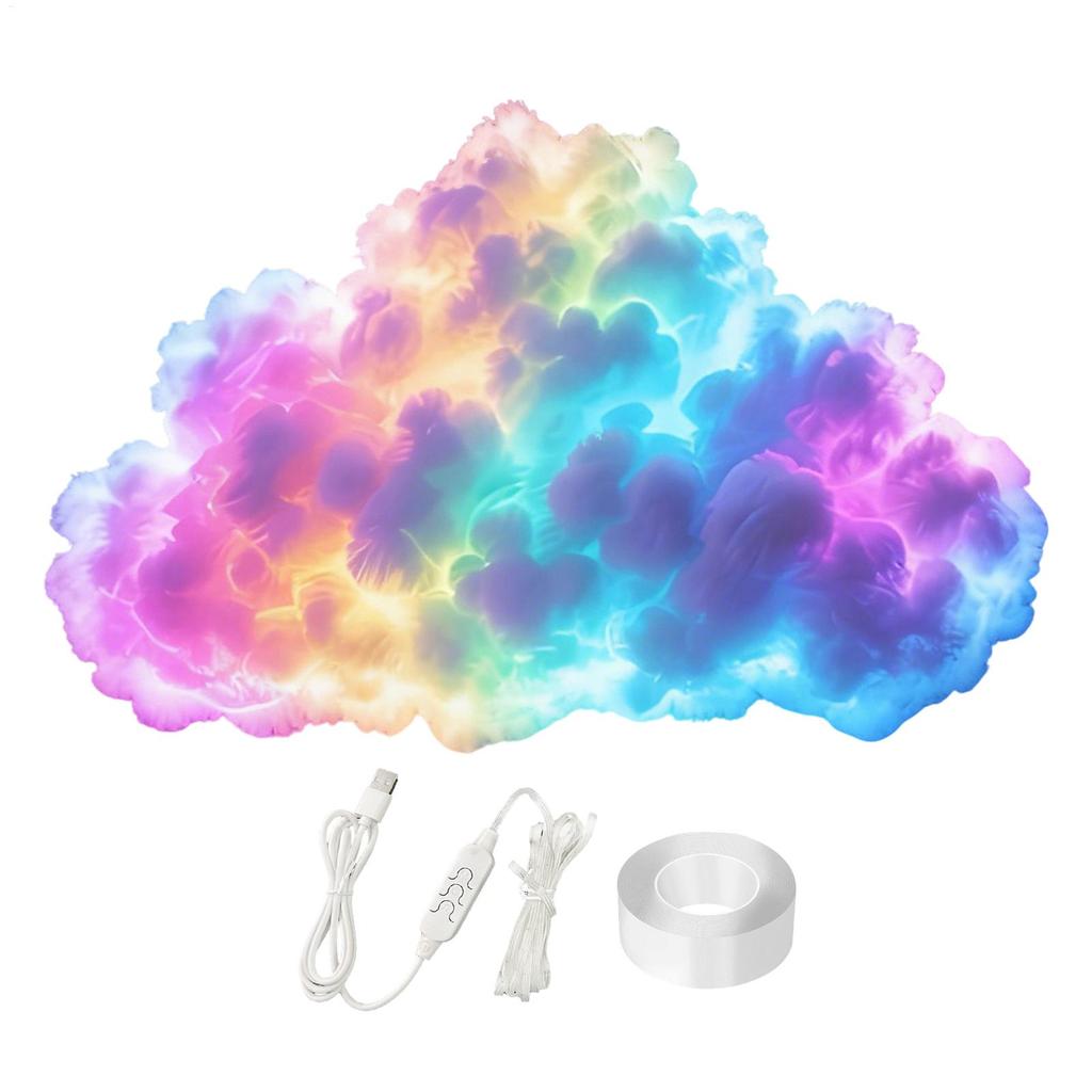 3D Cloud Lighting Light Led Lamp Multicolor Bedroom Clouds Lights Thunder Clouds Colorful Atmosphere DIY Creative Catton Cloud