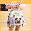 Kids School Backpack With Bear Animal Pattern And Padded Shoulder Straps For Preschool Children