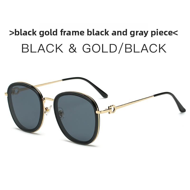 

Korean Style Round Frame Sunglasses For Women With Uv Protection And Fashion Accessories Style1