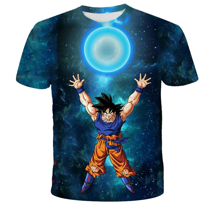 2026 Dragon Ball Z Graphic Print 3D Kids Summer Short Sleeve T-Shirt