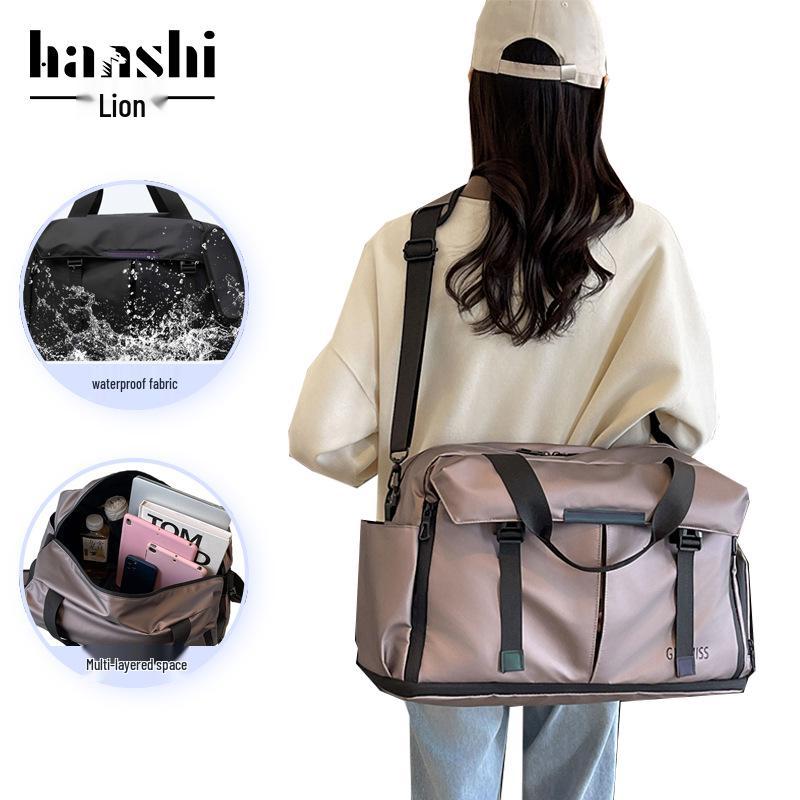 

High-End Fashion Travel Bag: Men s Large Capacity Fitness, Casual Women s Backpack, Dry & Wet Separation, Travel Shoulder Bag сірий колір