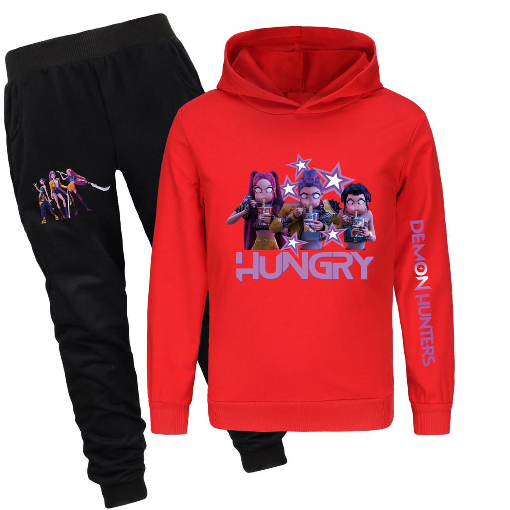 4832x Kids Girls Rumi Zoey Mira Print Hoodies Pants Trouser Clothes Set