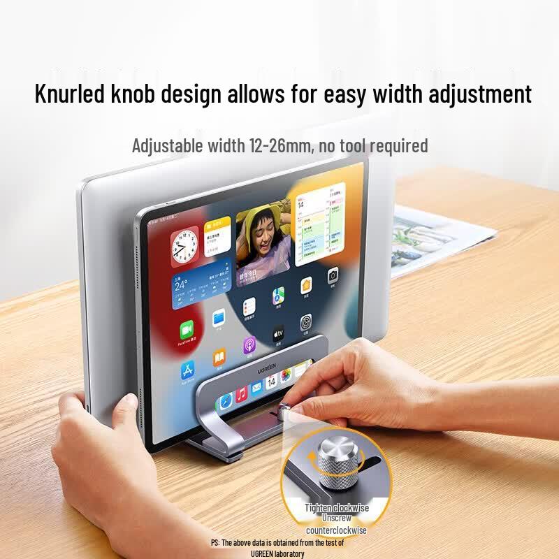UGREEN Dual Slot Adjustable Vertical Laptop Stand