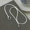New Sterling Silver Necklace 45-50-55CM Simple Choker Snake Glod Bone Round Accessories Men's & Women's Fine Jewelry Party Gift