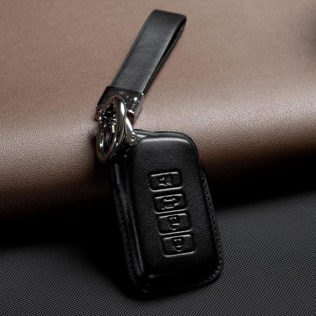 For Lexus Key Fob Cover Leather Lanyard Keychain Protector Holder Car Key Case Accessories