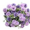 Artificial Flowers No Fading Realistic Romantic Carnation Simulation Flower Hydrangea Bouquet for