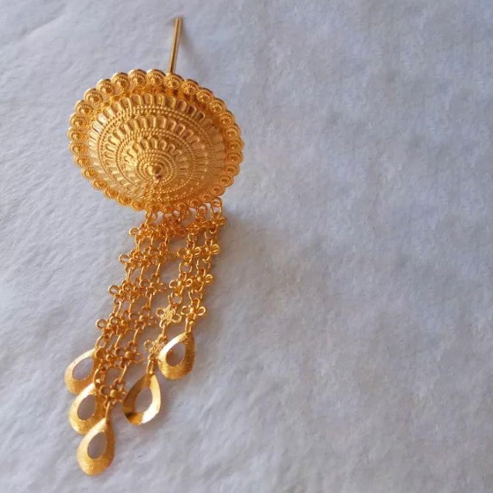 Leaf Metal Hair Sticks Ancient Hanfu Headwear Dai Style Hair Clip Retro Thai Headdress  Women